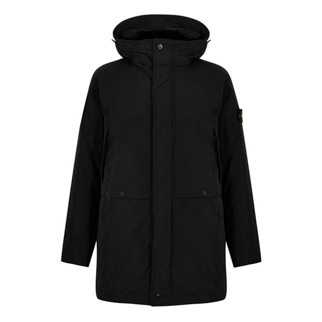 Stone Island Micro Twill Parka - Black